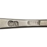 ABERDEEN - A SCOTTISH PROVINCIAL TABLESPOON COLINE ALLAN marked CA, ABD, of Hanoverian pattern