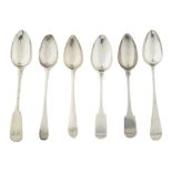 ABERDEEN - A COLLECTION OF SCOTTISH PROVINCIAL TEASPOONS VARIOUS MAKERS to include Alexander
