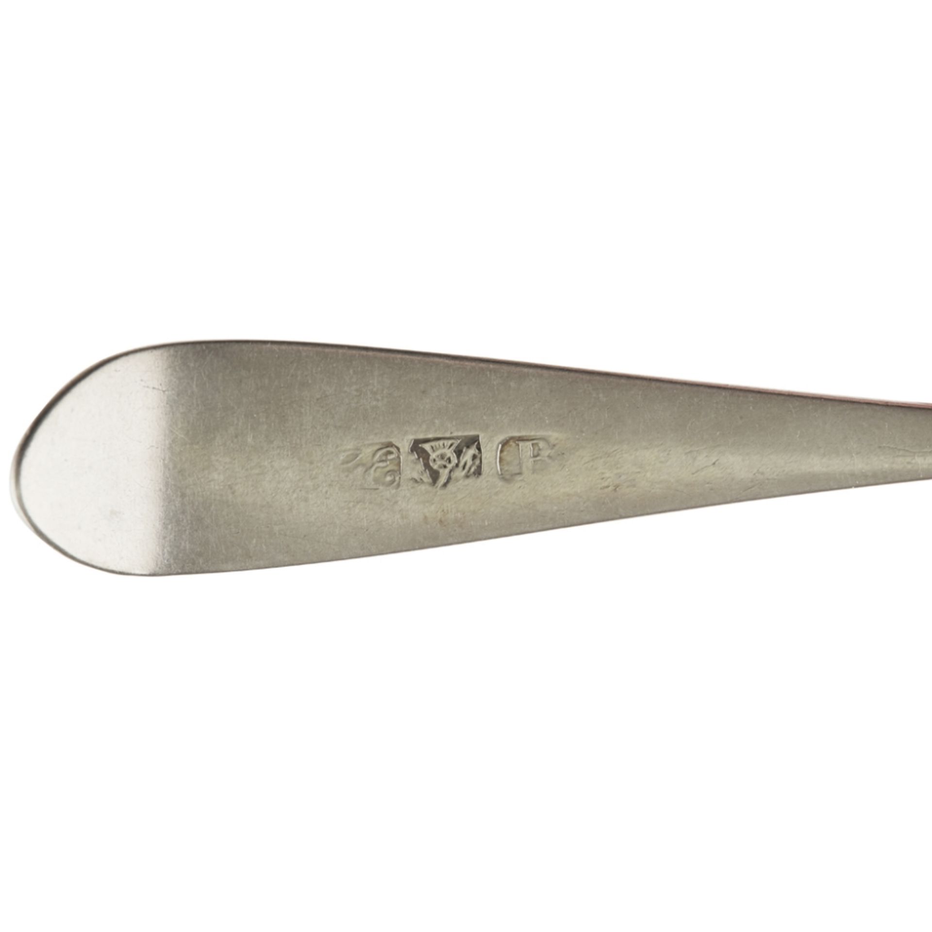 BANFF - A COLLECTION OF SCOTTISH PROVINCIAL FLATWARE To include a masking spoon by J Keith, egg - Image 2 of 2