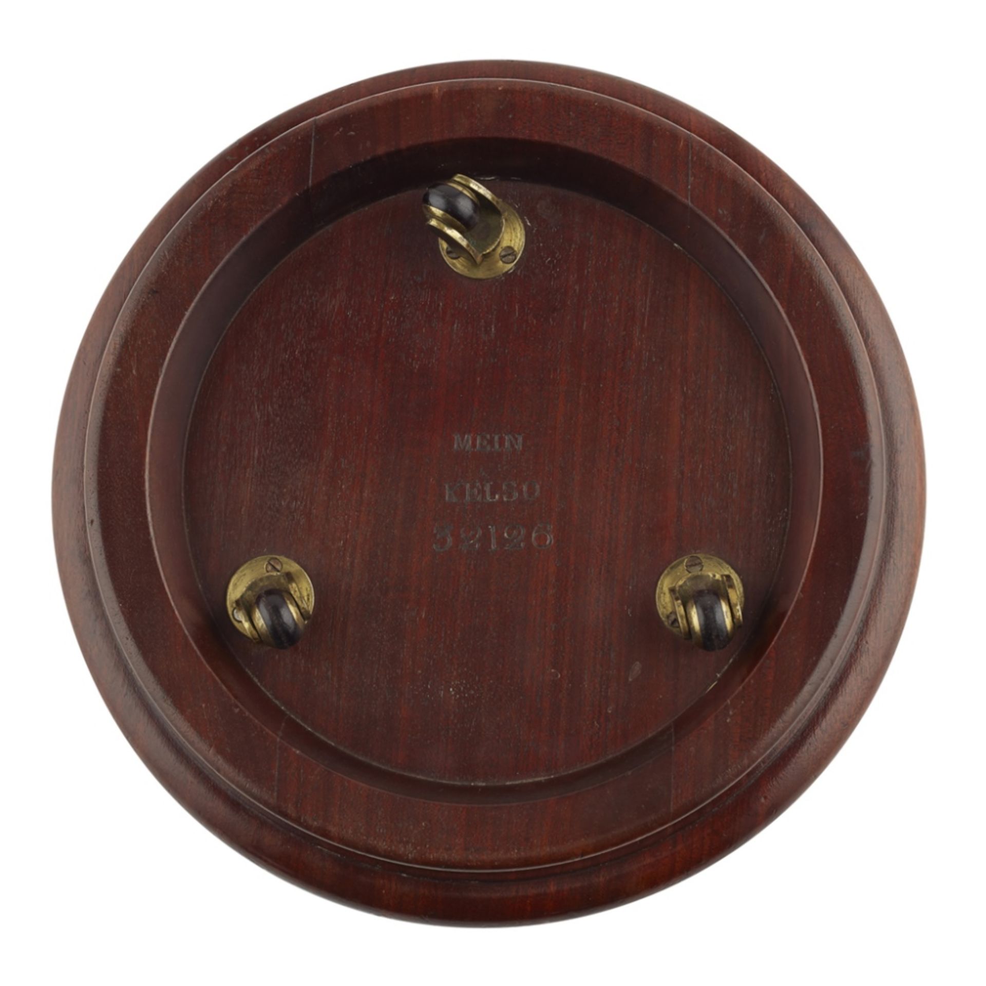 A SCOTTISH REGENCY MAHOGANY WINE COASTER BY JAMES MEIN, KELSO CIRCA 1830 the turned and moulded - Image 3 of 4