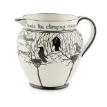 A WEMYSS WARE 'EARLSHALL' JUG DATED 1914 decorated with crows amongst branches, bearing