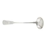 WICK - A SCOTTISH PROVINCIAL TODDY LADLE JOHN SELLAR marked JS, WICK, of Fiddle pattern, italic Q