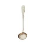 MONTROSE - A SCOTTISH PROVINCIAL TODDY LADLE JOHN GLENNY marked IG, hammer IG in script, rose