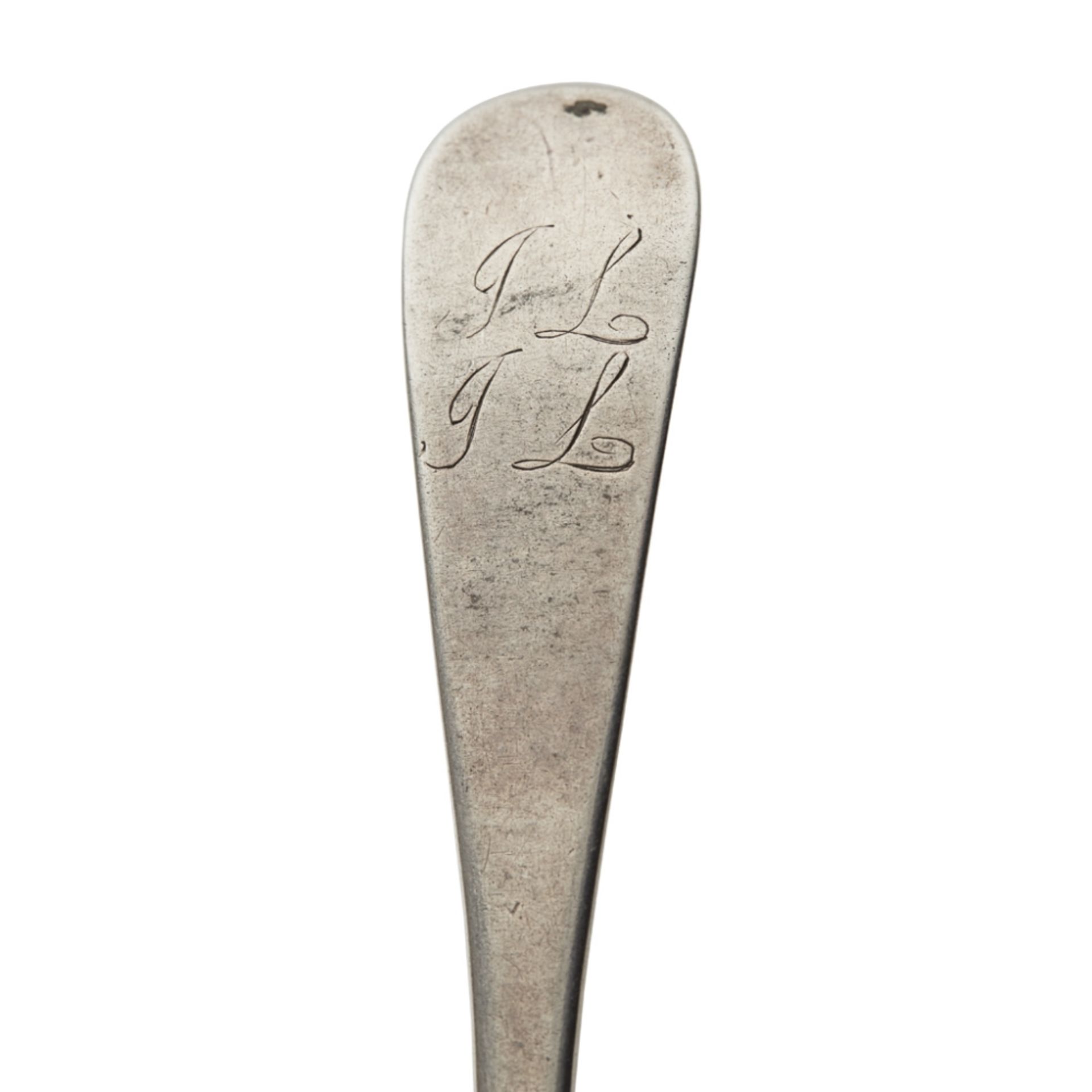 ABERDEEN - A SCOTTISH PROVINCIAL TABLESPOON COLINE ALLAN marked CA, ABD, of Hanoverian pattern - Image 2 of 3