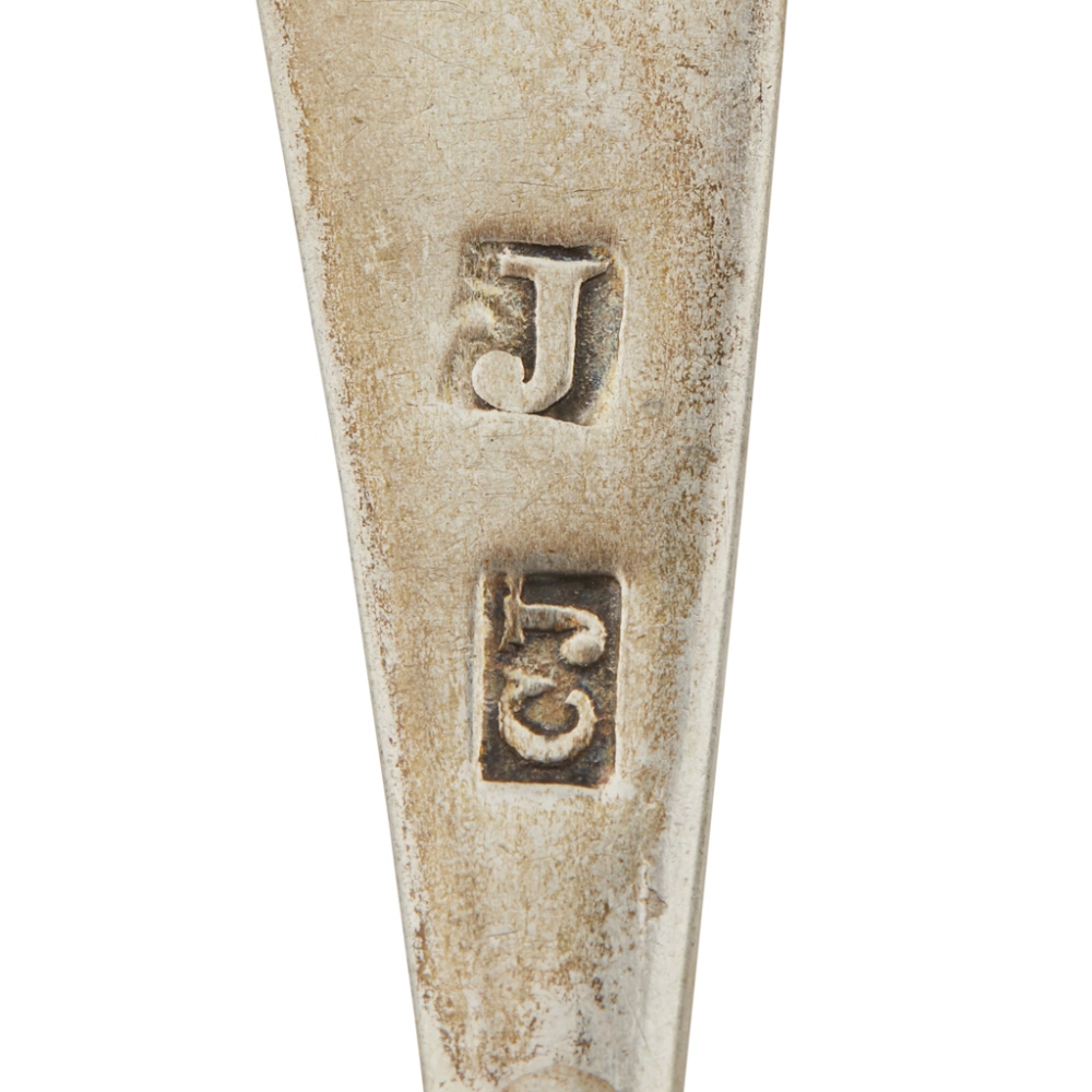 INVERNESS - A SET OF EIGHT SCOTTISH PROVINCIAL TEASPOONS CHARLES JAMIESON marked CJ, J, of Old - Image 2 of 2