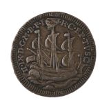 A HENRY IX SILVER TOUCHPIECE F. HAMERANI (PROBABLY), CIRCA 1788 Obverse with ship in full sail and