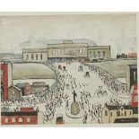 [§] LAURENCE STEPHEN LOWRY R.A. (BRITISH 1887-1976) STATION APPROACH Offset lithograph, from an