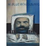 [§] TOM MACDONALD R.G.I. (SCOTTISH 1914-1985) M. BLUEBEARD SLEEPS 1967, gouache 50cm x 36cm (19.75in