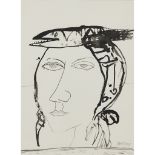 [§] JOHN BELLANY C.B.E., R.A., H.R.S.A. (SCOTTISH 1942-2013) SEA MAIDEN I Signed, ink and wash