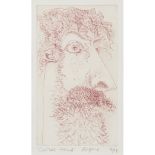 [§] JOHN BYRNE (SCOTTISH B.1940) CERISE HEAD Signed and inscribed with title in pencil to margin,