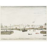[§] LAURENCE STEPHEN LOWRY R.A. (BRITISH 1887-1976) THE HARBOUR Offset lithograph, from an edition