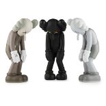 KAWS (AMERICAN B.1974) SMALL LIE (BROWN); SMALL LIE (BLACK); SMALL LIE (GREY) Printed with the