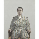 [§] GRAEME WILCOX (SCOTTISH B.1970) IN PYJAMAS, 1998 Signed and inscribed with title and dated