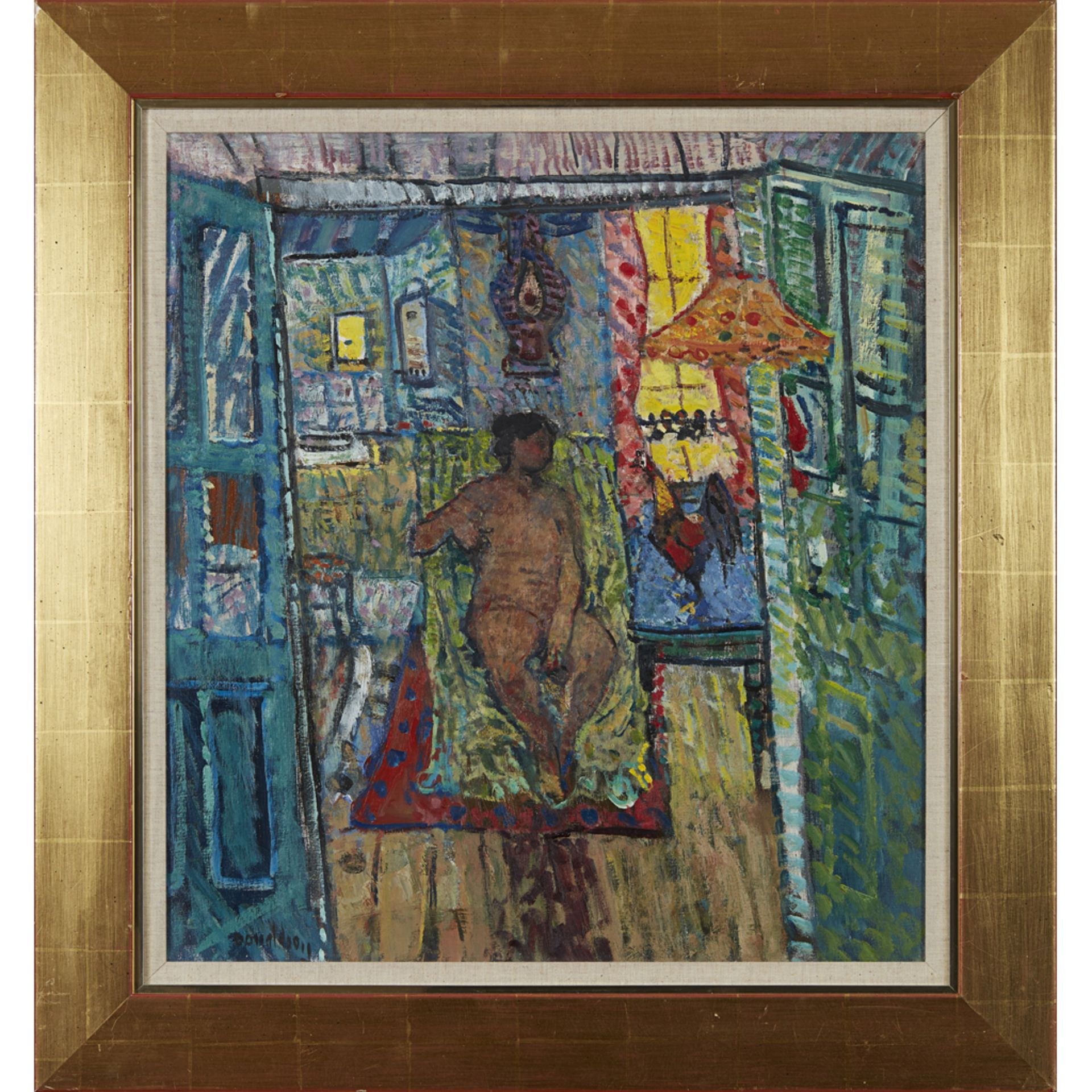 [§] DAVID DONALDSON R.S.A., L.L.D. (SCOTTISH 1916-1996) MARYSIA IN FRANCE Signed, oil on canvas 60cm - Image 2 of 2