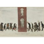 [§] LAURENCE STEPHEN LOWRY R.A. (BRITISH 1887-1976) MEETING POINT Offset lithograph, signed in