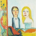 [§] JOHN BELLANY C.B.E., R.A., H.R.S.A. (SCOTTISH 1942-2013) UNTITLED (TWO WOMEN) Signed, oil on