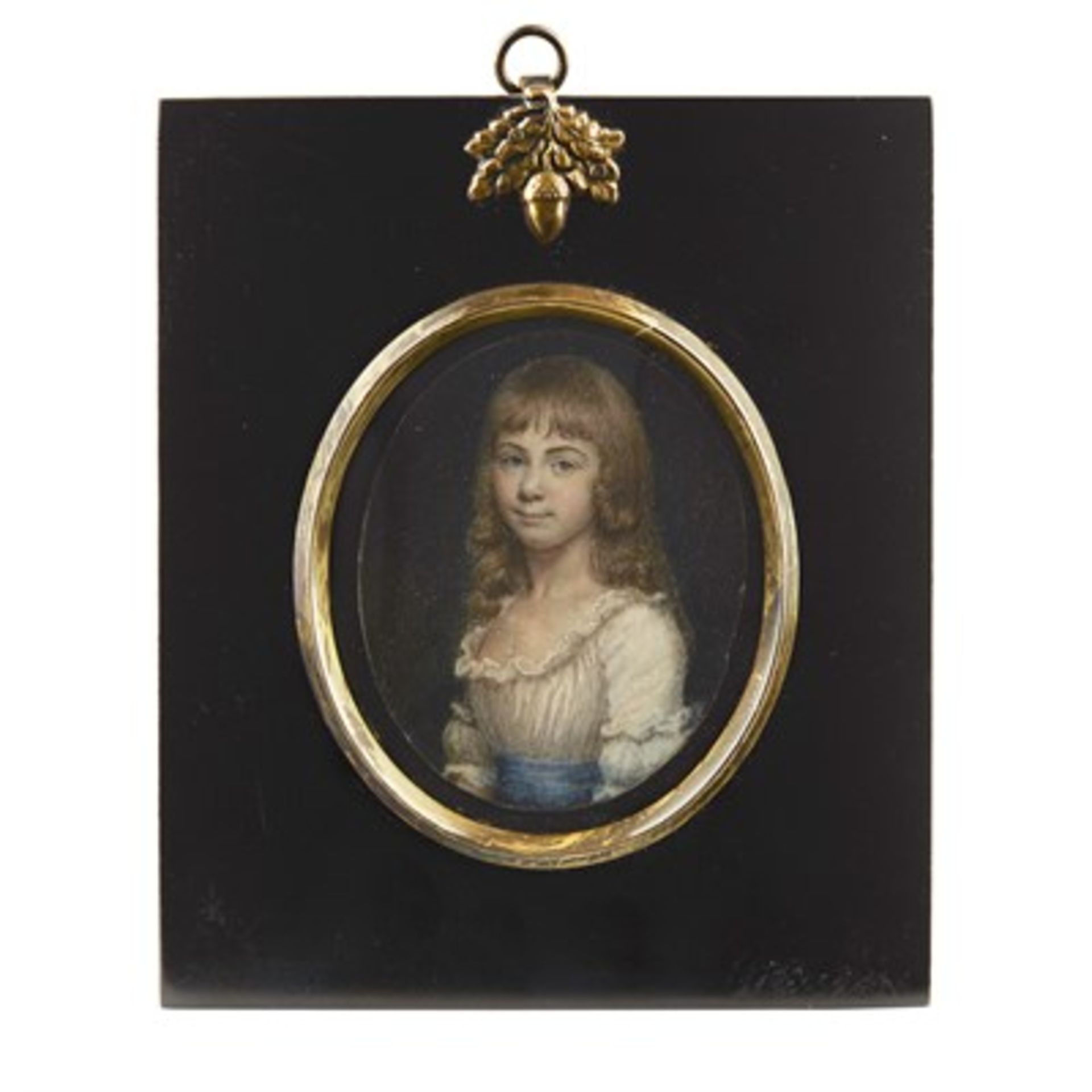 Y ENGLISH SCHOOL, LATE 18TH/ EARLY 19TH CENTURY TWO PORTRAIT MINIATURES oval, watercolour on - Image 3 of 3