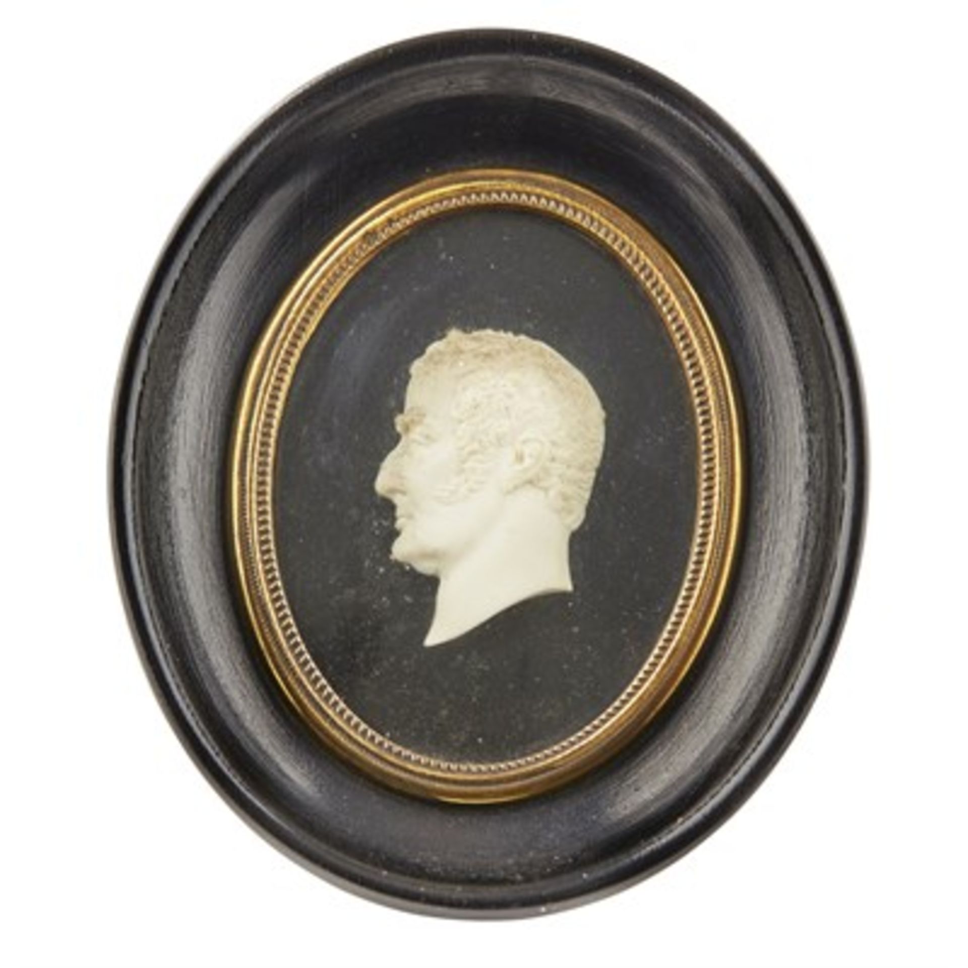 Y FIVE TASSIE STYLE CAMEO IVORY PORTRAITS 19TH CENTURY all in profile, including the Duke of - Image 3 of 6