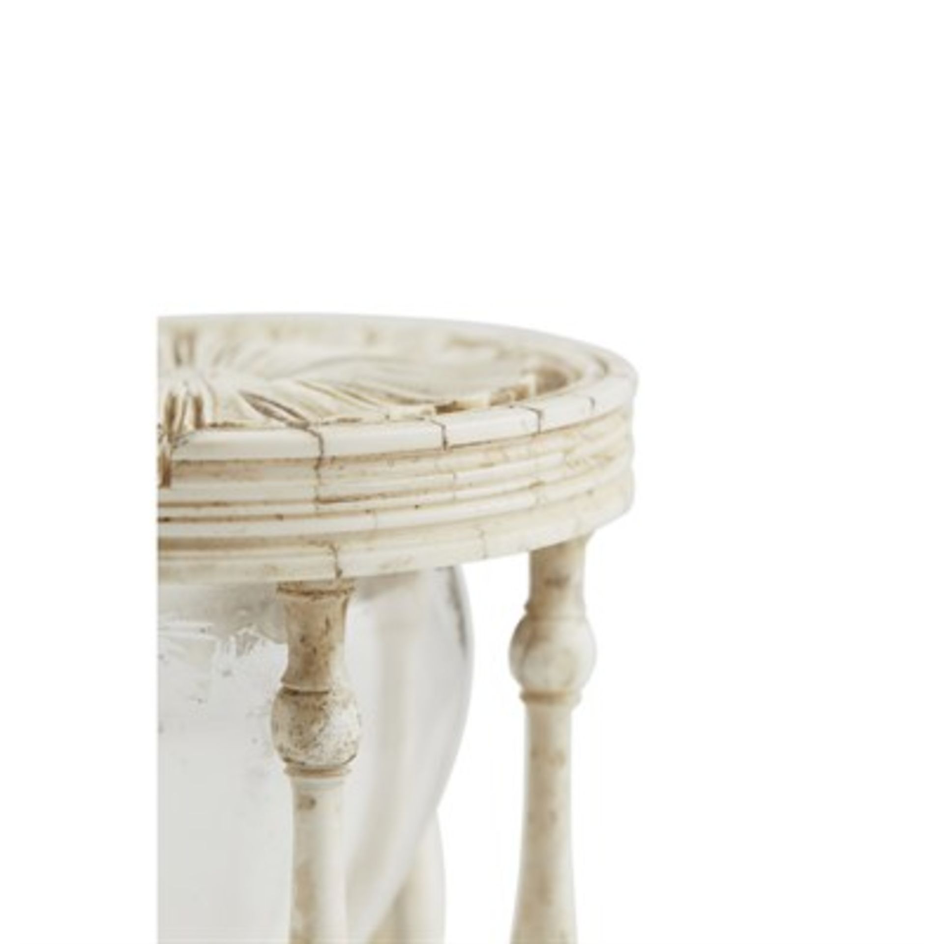 CONTINENTAL CARVED BONE HOURGLASS LATE 18TH CENTURY / EARLY 19TH CENTURY the waisted glass with silk - Image 3 of 3