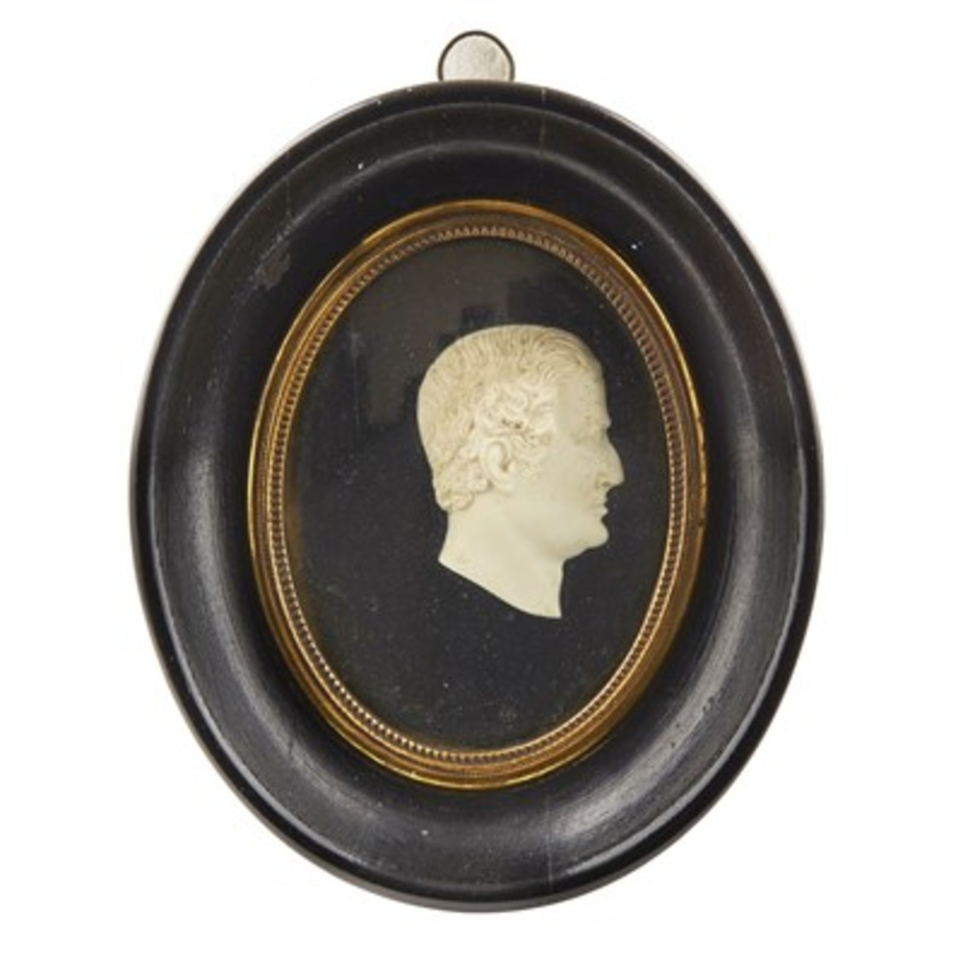 Y FIVE TASSIE STYLE CAMEO IVORY PORTRAITS 19TH CENTURY all in profile, including the Duke of - Image 2 of 6