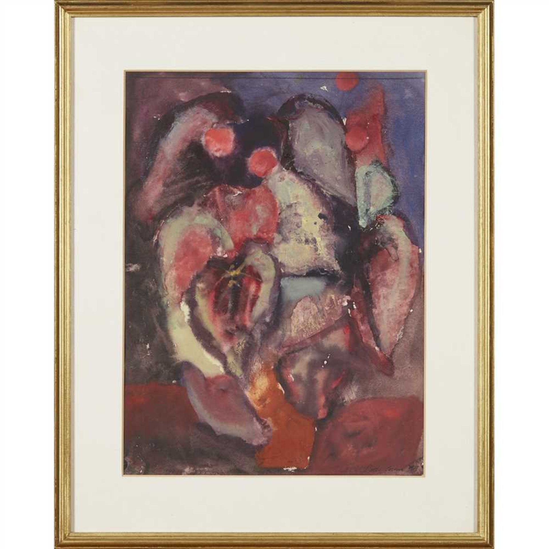 § PETER COLLINS (SCOTTISH B.1935) CYCLAMEN Signed and dated '59, watercolour (Dimensions: 48cm x - Image 2 of 2