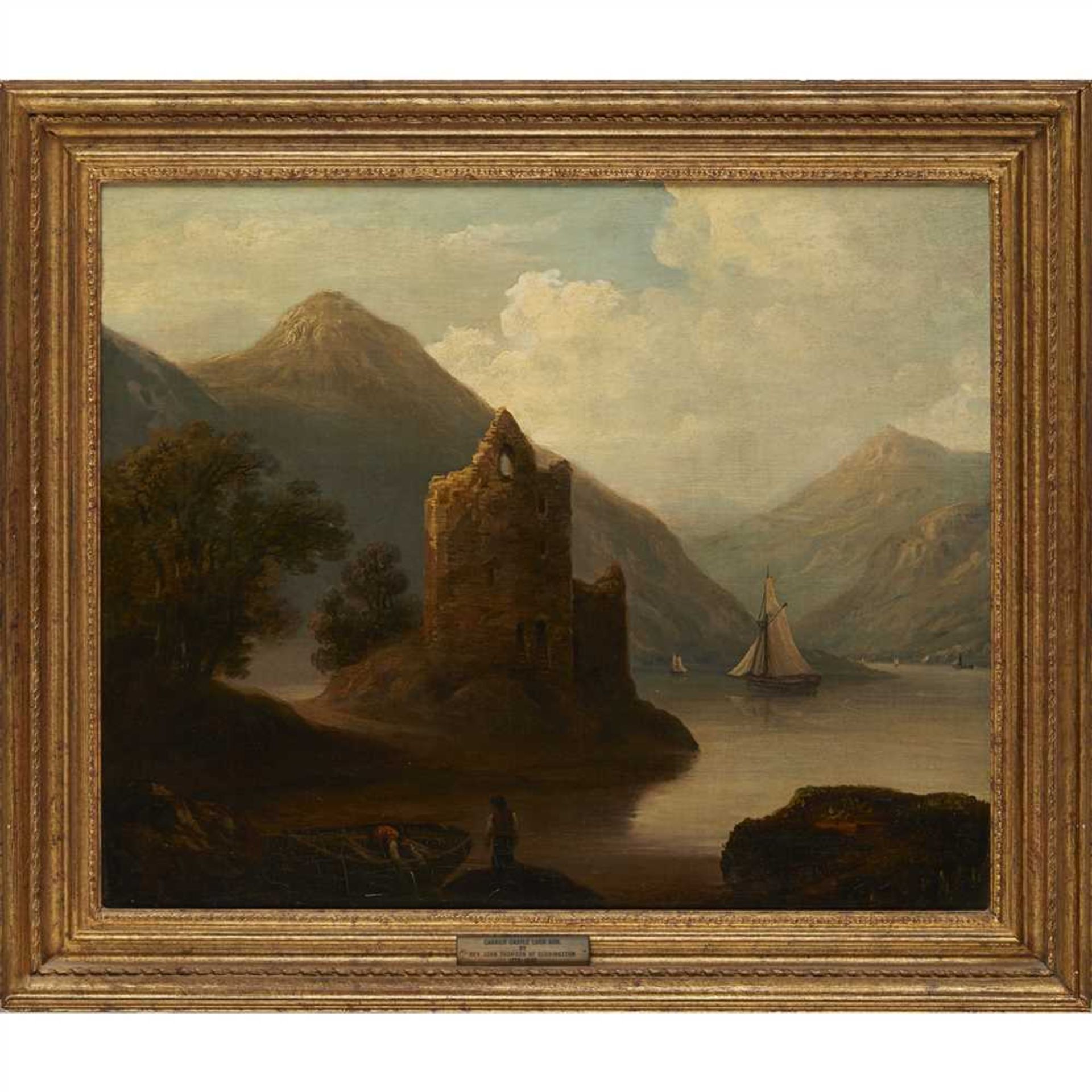 AFTER REV. JOHN THOMSON CARRICK CASTLE- LOCH GOIL Bears signature, oil on canvas (Dimensions: 49cm x - Image 2 of 2