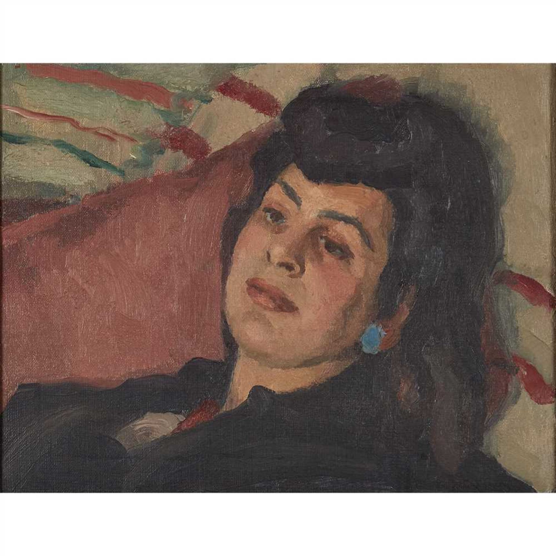 § CLIFFORD HALL R.B.A., R.O.I. (BRITISH 1904-1973) PORTRAIT OF HANNAH Inscribed verso, oil on canvas