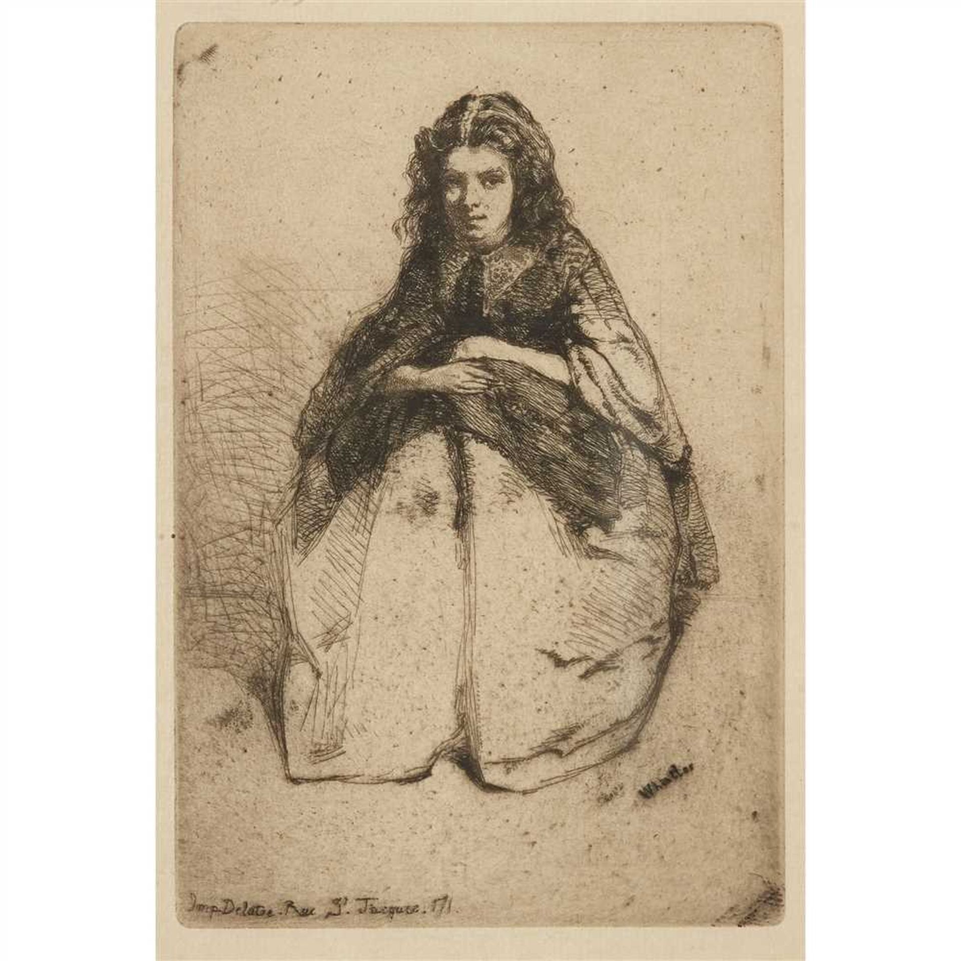 JAMES ABBOTT MCNEILL WHISTLER (AMERICAN 1834–1903) FUMETTE, 1858 Signed and inscribed 'Imp. Delatre.