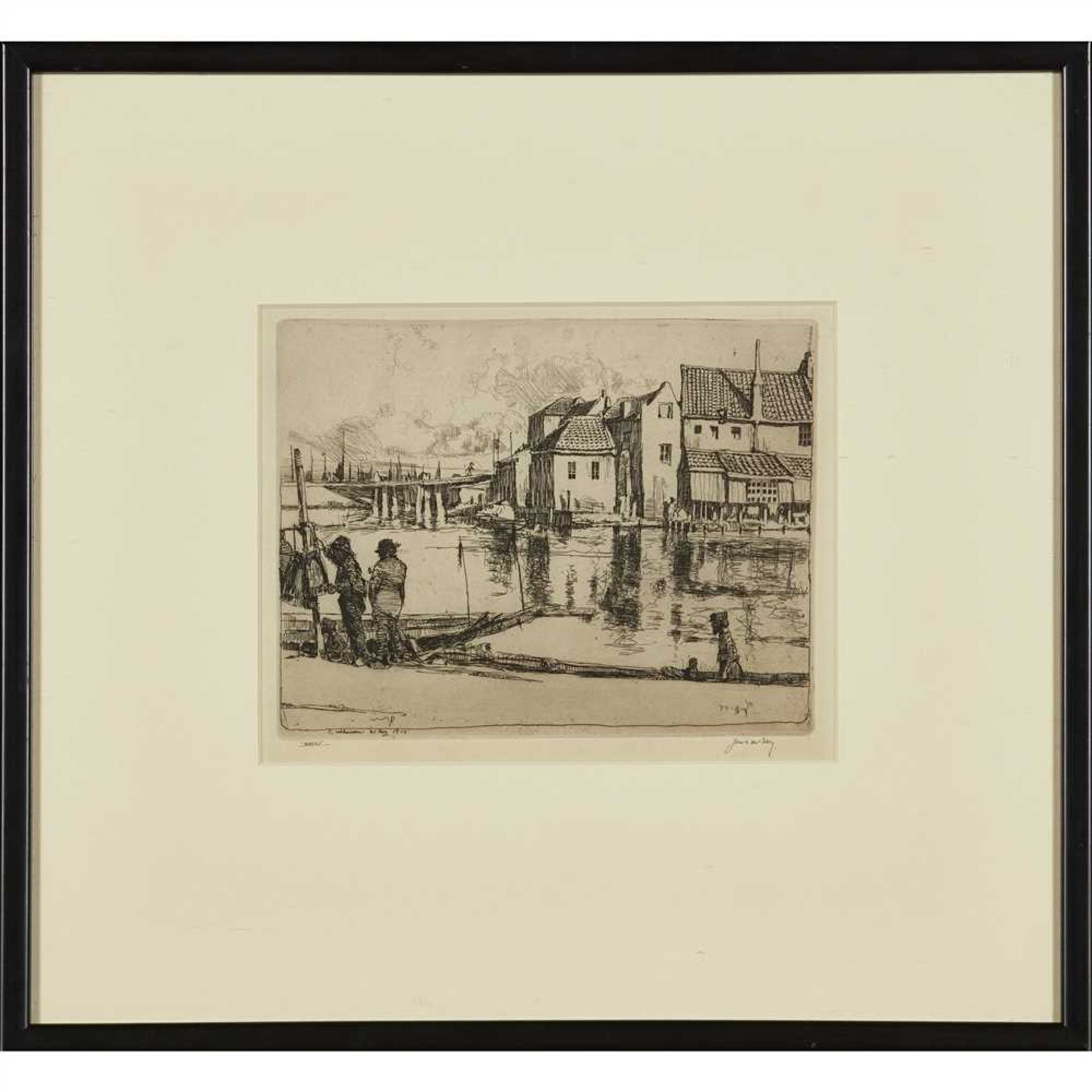 § JAMES MCBEY (SCOTTISH 1883-1959) XMAS, 1932 Signed, inscribed 'Greetings from 1 Holland Park - Image 3 of 3