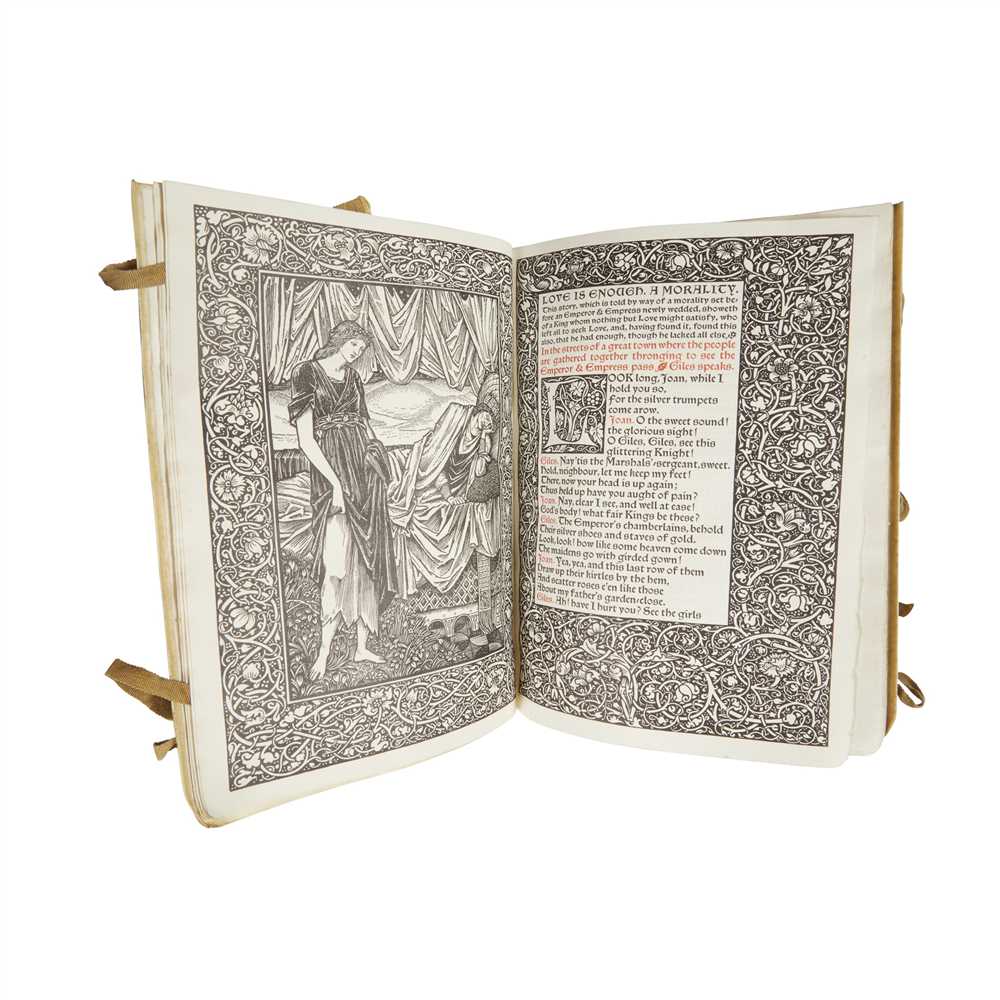 Kelmscott Press. Morris, William Love is Enough, or the Freeing of Pharamond: a Morality. - Image 2 of 2
