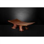 FINE CHIEFTAIN'S STOOL, NO'OANGA COOK ISLANDS carved tamanu wood, of classic form, the seat