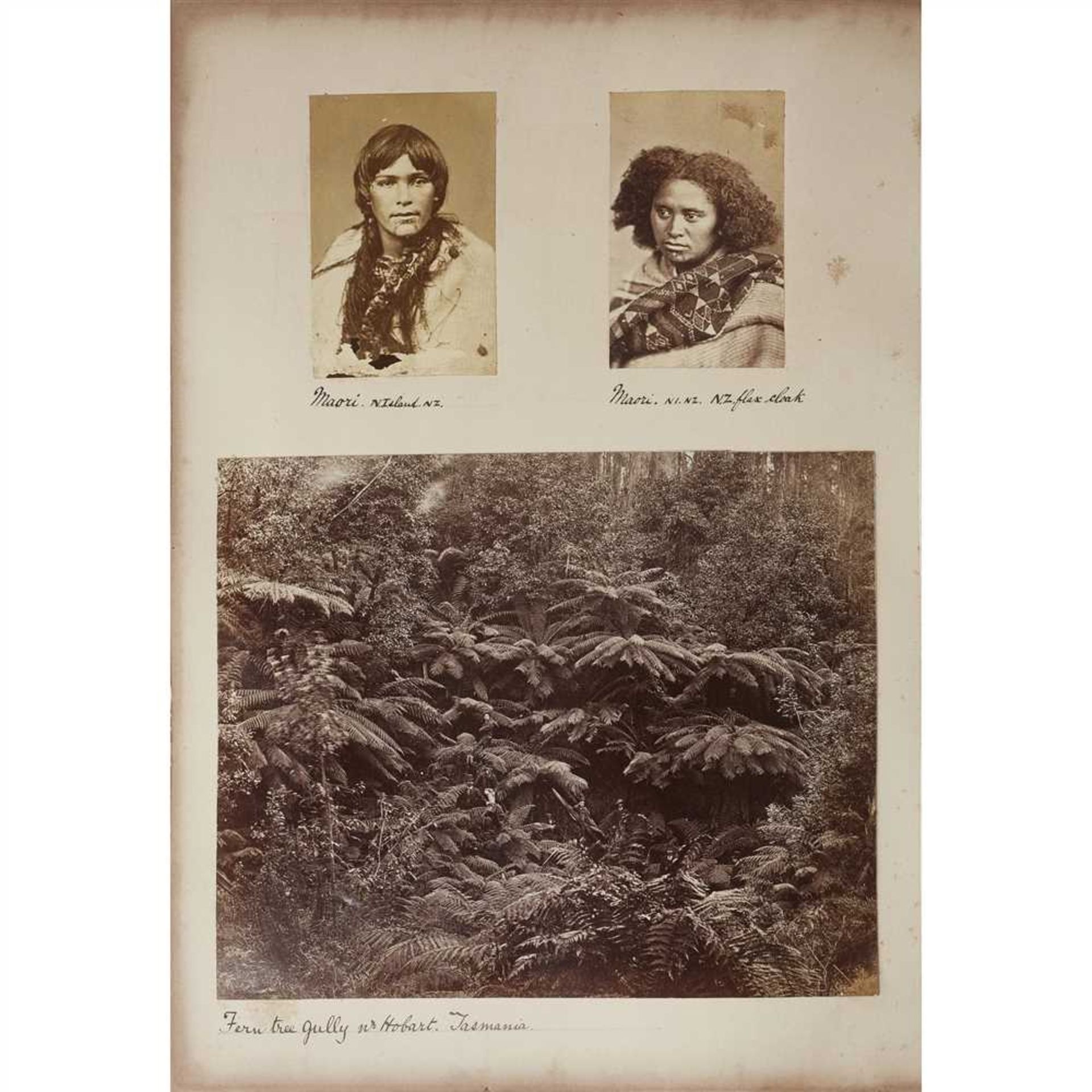 PHOTO ALBUM NEW ZEALAND, AUSTRALIA AND PENINSULAR MALAYSIA, 1882 a collection of albumen prints - Image 3 of 6