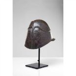 EX AXEL GUTTMANN COLLECTION APULO-CORINTHIAN HELMET SOUTHERN ITALY, 350 - 300 B.C. hammered bronze