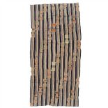 EWE MANS CLOTH GHANA / TOGO cotton, with a striped background pattern overlain with blocks of two