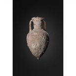 ROMAN SHIPWRECK AMPHORA MEDITERRANEAN, 1ST - 3RD CENTURY AD terracotta, cupped-rim with oval