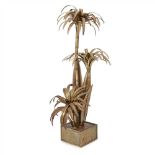 Maison Jansen, Paris Palm tree floor lamp, circa 1970