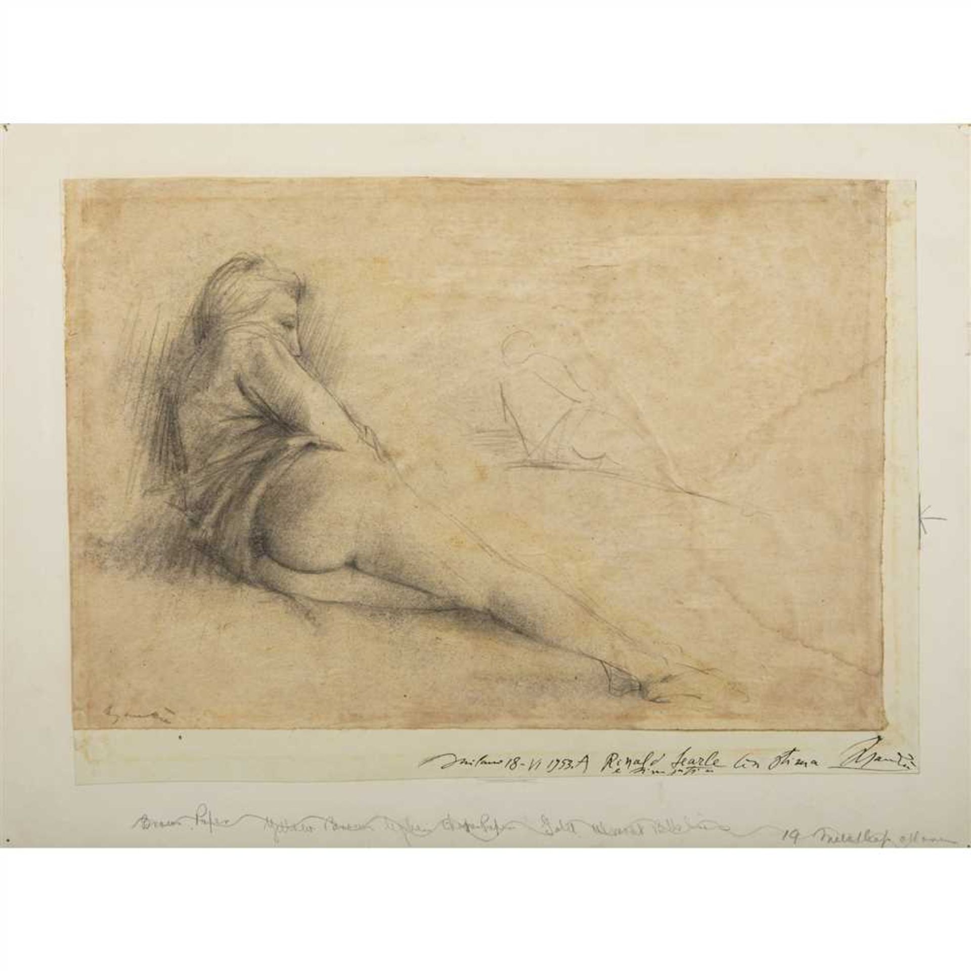 § GIACOMO MANZÙ (ITALIAN 1908-1991) RECLINING FIGURE