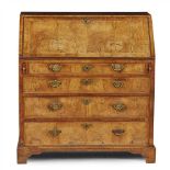 GEORGE I WALNUT BUREAU EARLY 18TH CENTURY