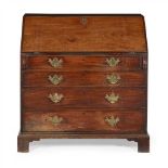 GEORGE III MAHOGANY BUREAU 18TH CENTURY