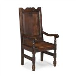 CHARLES II OAK ARMCHAIR 17TH CENTURY