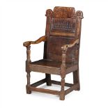 OAK PANEL ARMCHAIR 17TH CENTURY