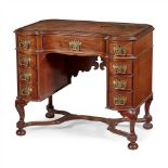 QUEEN ANNE STYLE MAHOGANY DRESSING TABLE EARLY 20TH CENTURY