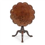 GEORGE II MAHOGANY BIRDCAGE TEA TABLE MID 18TH CENTURY