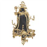 GEORGE III STYLE GILTWOOD GIRONDOLE MIRROR, AFTER A DESIGN BY THOMAS CHIPPENDALE 19TH CENTURY