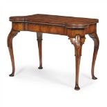 GEORGE I STYLE WALNUT TEA/CARD TABLE LATE 19TH CENTURY