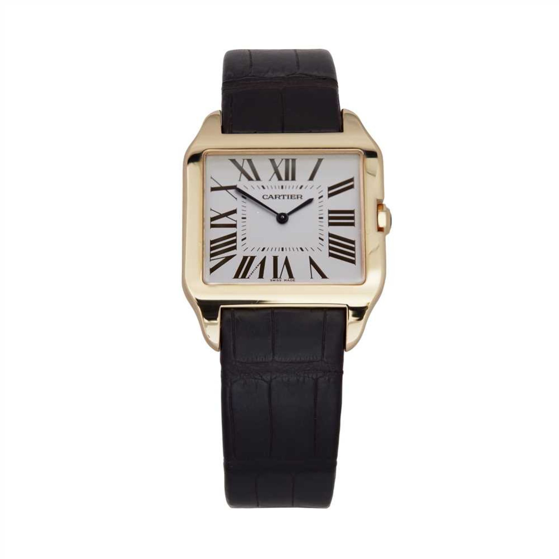 An 18ct gold cased wristwatch, Cartier