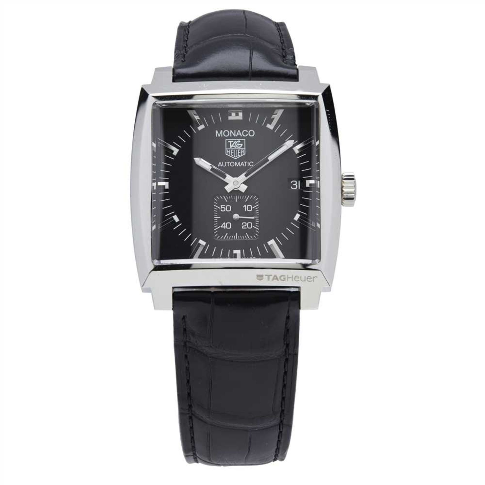 A gentleman’s stainless steel cased wristwatch, Tag Heuer