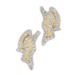 A pair of diamond-set ear-clips, Andrew Grima