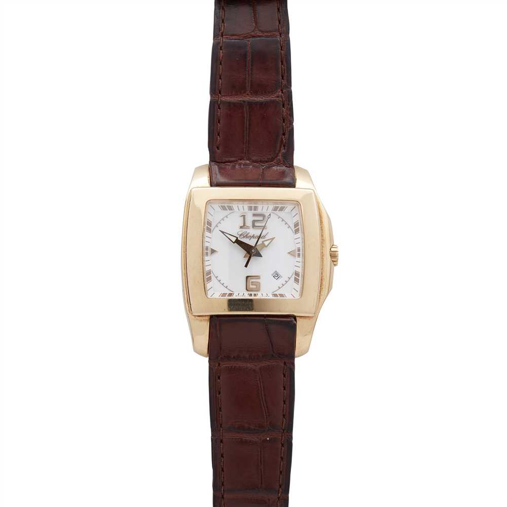 An 18ct gold cased wrist watch, Chopard