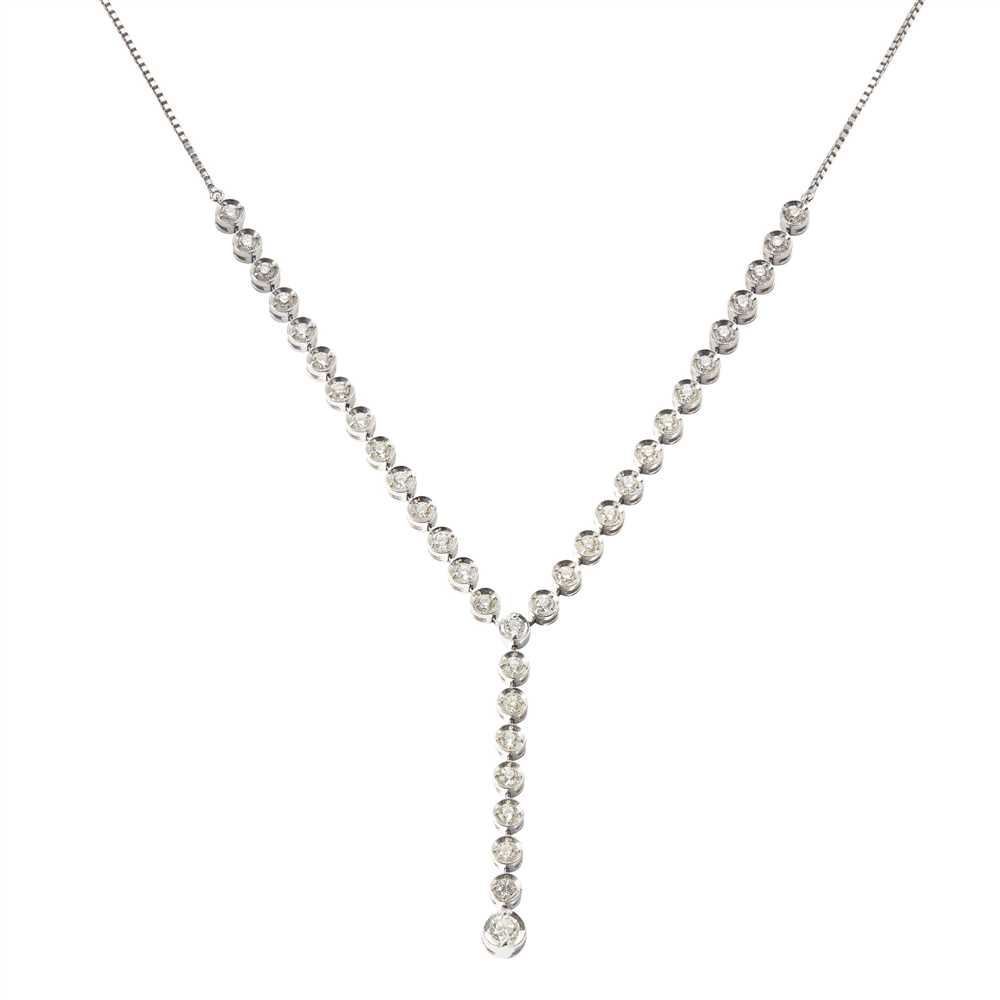 A diamond set necklace - Image 2 of 2